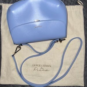 Giorgio Armani pastel blue handbag